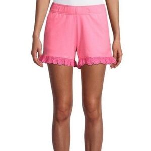Lilly Pulitzer Pink Women's Shorts with Eyelet Trim Size XS NWT